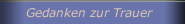 Gedanken zur Trauer